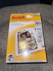 Kodak PHOTO PAPER Instant Dry Gloss 100 Sheets 4" X 6" Epson, HP, Dell, Canon! - Picture 1 of 1