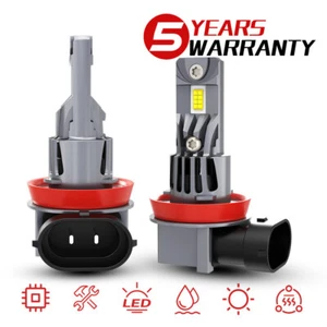 2x H8 H9 H11 LED Headlight High Low Beam Bulb Super Bright 6500K White 360000LM - Picture 1 of 12