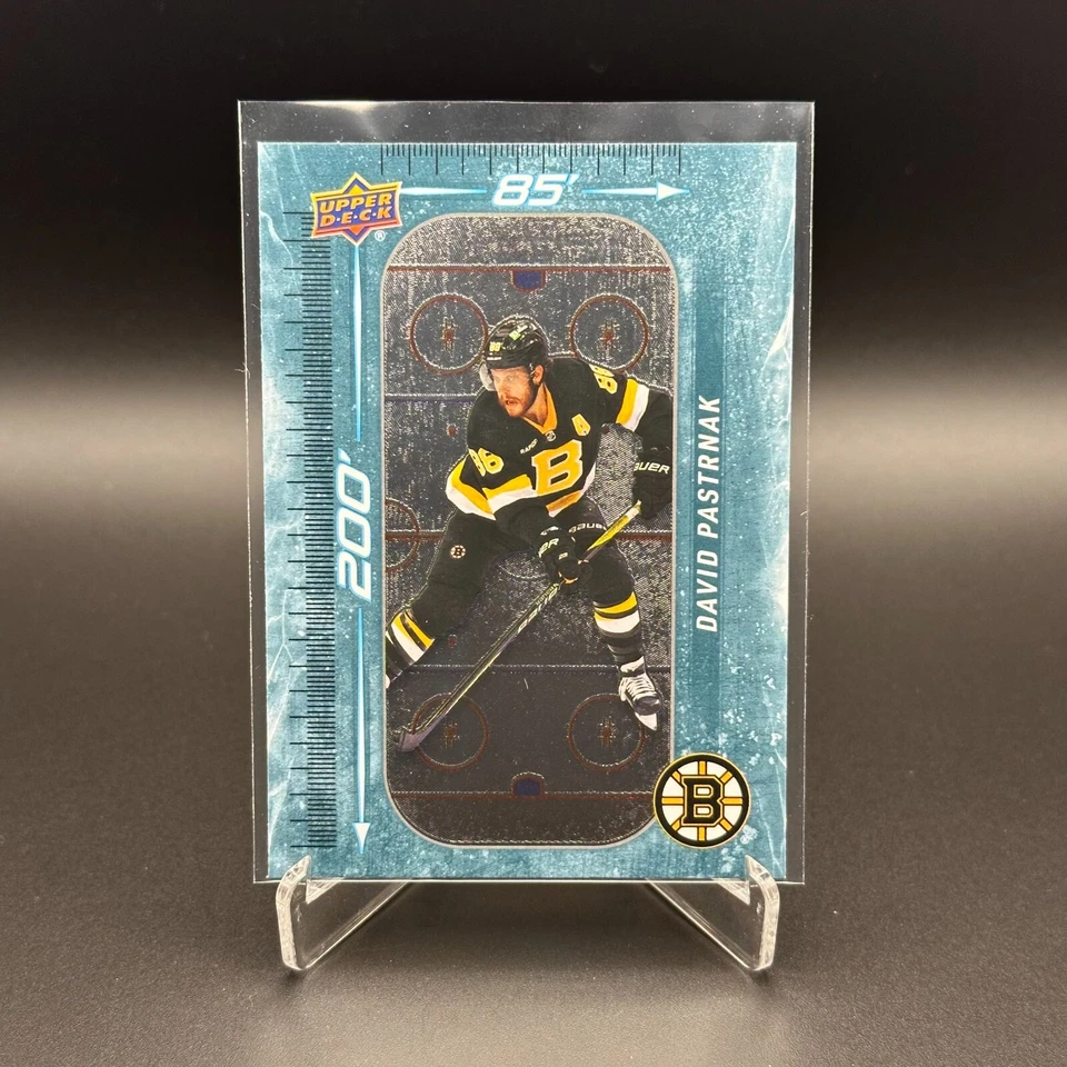 2023-24 UD Series 1 DAVID PASTRNAK #DM-2 200' x 85' - Boston Bruins - Image 1 of 4