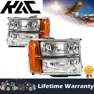 KAC Headlight Assembly For 2007-2014 GMC Sierra 2000-2006 Yukon RELIABILITY - Picture 1 of 12