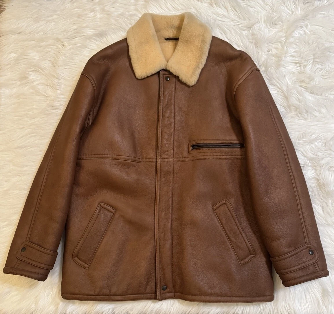 Ermenegildo Zegna Leather Outer Shell Coats, Jackets & Vests for