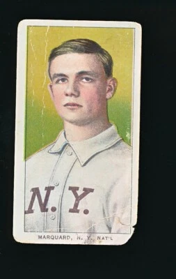 1909 T206 Piedmont RUBE MARQUARD Portrait Poor - Image 1 of 3
