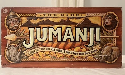 Vintage 1995 JUMANJI Milton Bradley Adventure Board Game - Image 1 of 4