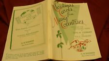Christmas carols from many countries words & music booklet 1934 G. Schirmer 