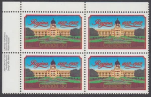 Canada - #967 Regina Centenary Plate Block - MNH - Picture 1 of 1