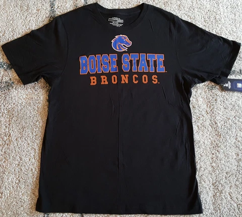 Boise State Broncos T Shirt Large Black NWT New NCAA Football NV2862 Cover