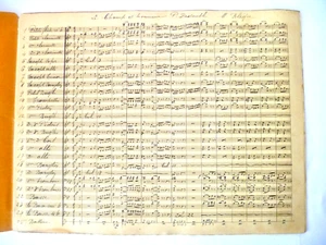 ALTE HANDGESCHRIEBENE PARTITUR LE CHAMP D'HONNEUR VON MICHEL BLEGER - Bild 1 von 4