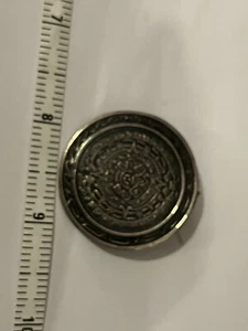 Spilla/broccia calendario azteco vintage in argento sterling - Foto 1 di 3