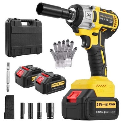 1000Nm 21V Cordless Impact Driver Brushless with 6.0Ah Battery + Charger + Case - Image 1 of 4