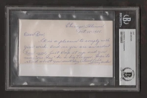 Jimmy Archer (d.1958) Signed Cut Beckett BAS full note & auto T205 - Picture 1 of 1