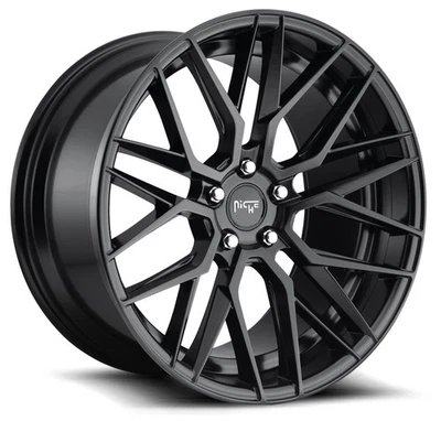 Niche M190 Gamma 20x9/20x10.5 5x120 35/35 Matte Black Wheels(4) 74.1 20" inch St Foto 1 de 3