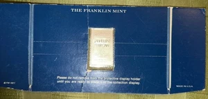 1980 US OLYMPIADE MASSIV STERLING SILBER "SPEERWURF" BRIEFMARKE VON THE FRANKLIN MINT - Bild 1 von 11