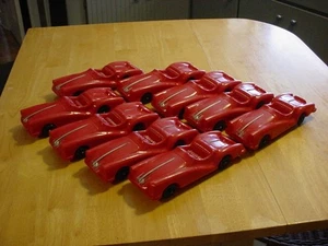 9 VF/NM 1950's IRWIN 9.5" plastic BLOW MOLD car w/cont kit ,rubber tires - Picture 1 of 9