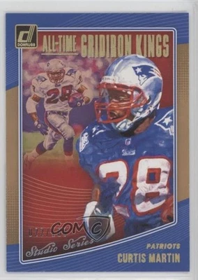 2018 Panini Donruss All-Time Gridiron Kings Studio Series /100 Curtis Martin HOF - Image 1 of 2