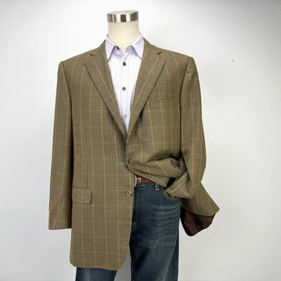 Chaqueta Blazer Ermenegildo Zegna Para Hombres Roma Ventana Lana EE. UU. 46L Italia 56R Foto 1 de 4