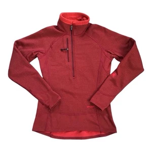 Patagonia R1 Pullover Women’s Jacket 1/4 Zip Waffle Knit Polartec Red Size Small - Bild 1 von 9
