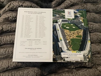 Tarjeta de puntuación de golf TPC Scottsdale Stadium Course WM Phoenix Open Host PGA Tour Foto 1 de 2