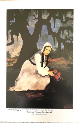 RODRIGUE SAGA DE LOS CAJUNES ÚLTIMA NOVENA PARA GABRIEL NUMERADO LTD 8x10 con certificado de autenticidad Foto 1 de 4