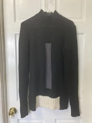 Suéter Rick Owens Zócalo F/W 13 Bloque de Color Negro Mezcla de Lana Pequeño Foto 1 de 4