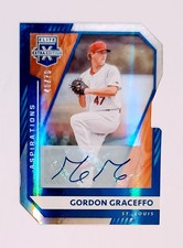 2021 Elite Extra Edition Aspirations Blue Gordon Graceffo RC Auto Die Cut #46/76