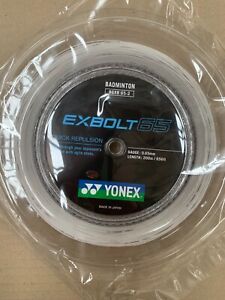 YONEX EXBOLT 65 Badminton String, 200m reel, BGXB65-2