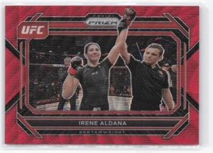 2023 Panini Prizm UFC Irene Aldana #72 Ruby Wave Prizms - Picture 1 of 2