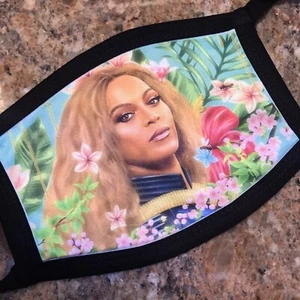 Beyoncé Face Mask Queen Bee Reusable Washable Double Layer - Picture 1 of 2