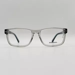 Diesel eyeglasses Men's Angular Grey Transparent Blue Mod. DL 5357 Logo New - Picture 1 of 11