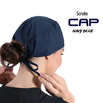 Surgical Scrub Cap Doctor Nurse Kitchen Saloon Cotton Hat Adjustable Ot Cap - Image 1 of 2