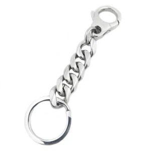 LINSION KeyRing 316L Stainless Steel Mens Biker Punk Keychain 5N010KCD - Picture 1 of 6