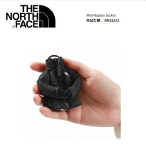 THE NORTH FACE Mini Nuptse Jacket Keychain Charm NN32242 Black New - Picture 1 of 5