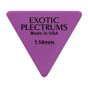 Selección de Guitarra Exotic Plectrums Delrin Púrpura 1.14mm Ex Hvy Hecha en US 355 Triángulo - Imagen 1 de 1