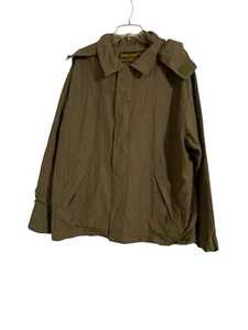 Timberland Weathergear Jacket Mens XL Waterproof Green Hooded Pockets (FLAWS) - Picture 1 of 21