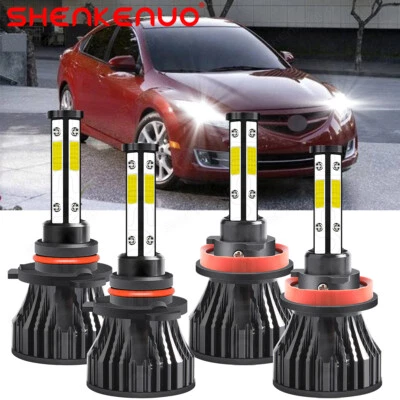 Blanco para Mazda 3 2010-2018 Mazda3 Sport LED faros luces altas bajas Foto 1 de 4