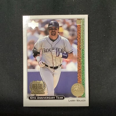 1998 Upper Deck Larry Walker #x29 10th Anniversary Team                  WL2 - Image 1 of 2