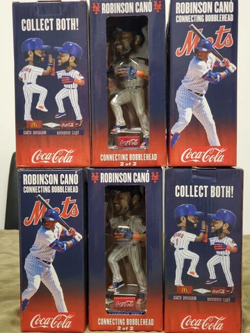 2020 ROBINSON CANO BOBBLEHEAD NEW YORK METS SGA CONNECTING HIGH FIVE COCA COLA Cover
