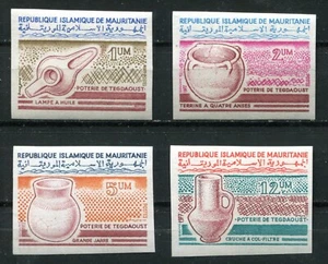 MAURETANIEN 1977, KERAMIK ""TECDAOUST"", Scott 362-365 IMPERFORATE, POSTFRISCH - Bild 1 von 1