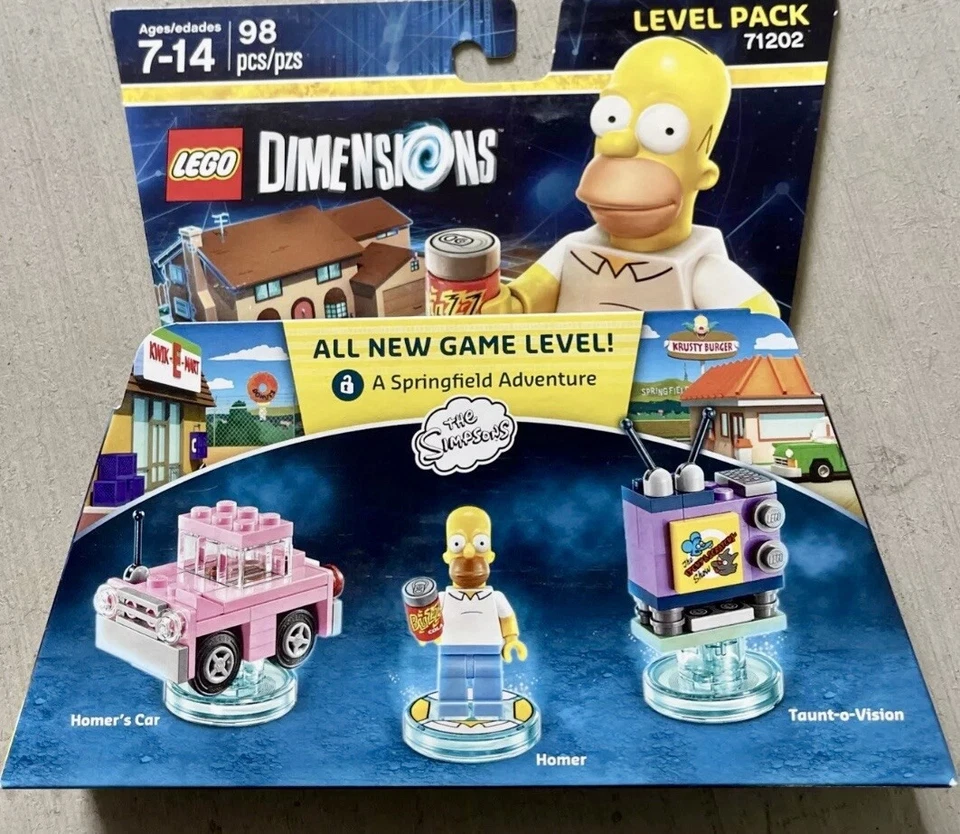 Lego Dimensions 71202 Springfield Adventure Homer The Simpsons Level Pack Sealed - Image 1 of 1
