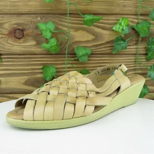 Softspots Women Slingback Shoes Brown Leather Buckle Size 6 Medium (B, M) - Picture 1 of 6