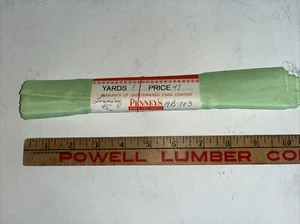 Vintage Penney’s Stoffrest Pastellgrün Futter 1yd - Bild 1 von 3