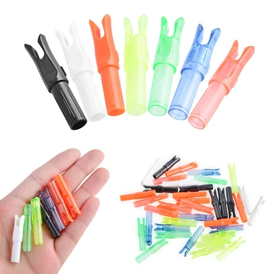 50pcs Arrow Nocks ID6.2mm Insert Plastic Tails Arrow Shaft DIY Archery Bow Shoot - Image 1 of 4