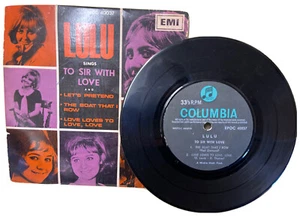 LULU: to sir with love / +3 COLUMBIA 7" EP 45 RPM w original inner sleeve - Picture 1 of 5