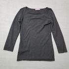 Asha Womens Black Cashmere Sweater Size Small Check Measurements
