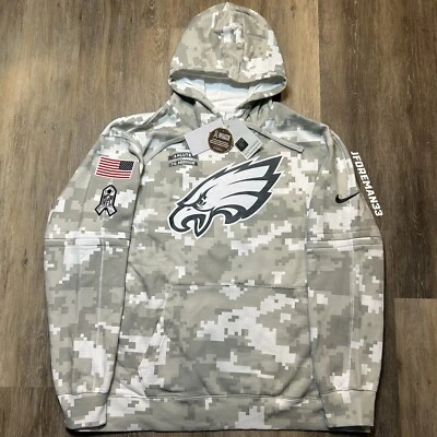 Auténtica sudadera con capucha suéter camuflada Nike Philadelphia Eagles 2024 Salute to Service Foto 1 de 4