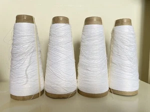 X4 Yarn On Cone 100% Matt Viscose (Rayon) Approx 200g Total - Picture 1 of 6
