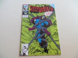 1991 MARVEL SLEEPWALKER # 7 SIGNED 2X BOB BUDIANSKY & MIKE BAIR, COA & POA - Picture 1 of 5