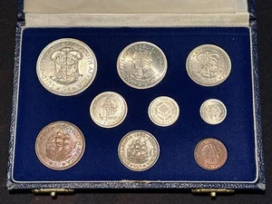 SOUTH AFRICA Mint Set 1960 Final Year QEII, Scarce Set Business Strike AU to UNC - Picture 1 of 4