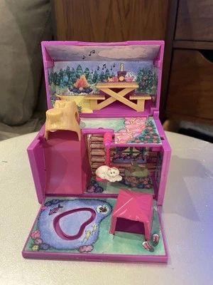Vintage 1990s Galoob Pound Puppies Hideaway Camp  Mini Playset Toy Cat READ - Изображение 1 из 4
