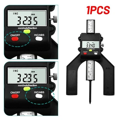 LCD Digital Caliper Depth Gauge 080 mm for Woodworking and Carpentry Projects - Image 1 of 4