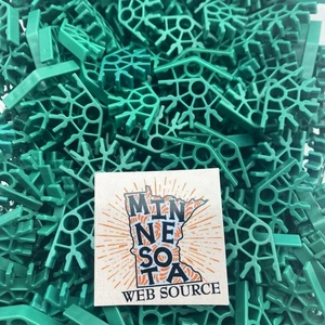 100 Knex Green Connectors 4 Position - Standard K'nex Parts - Picture 1 of 3